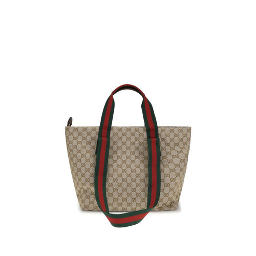Gucci Beige Polyester Shoulder Bag