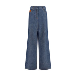 Fendi Blue Cotton Jeans Denim