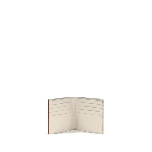 Prada Beige Calf Leather Bos Taurus Wallet
