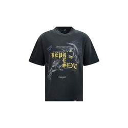 Represent Black Cotton T-Shirt