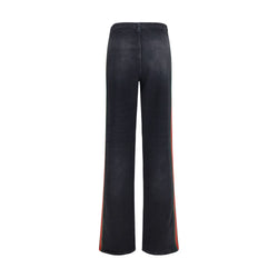 Gucci Black Cotton Straight-Leg Jeans