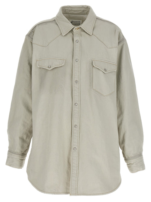 Maison Margiela White Cotton Denim Jacket