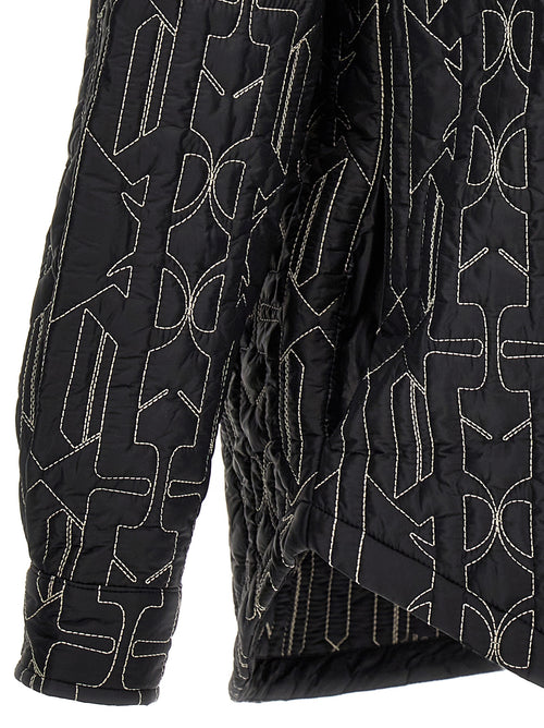 Palm Angels Gray Polyamide Shell Jacket