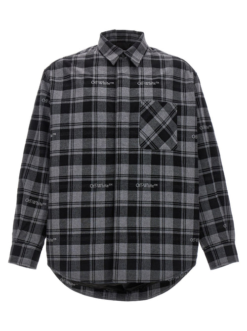 Off-White Gray Cotton Shell Jacket