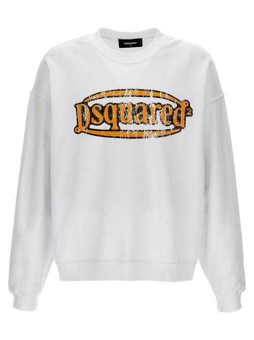 Dsquared² White Cotton Sweatshirt