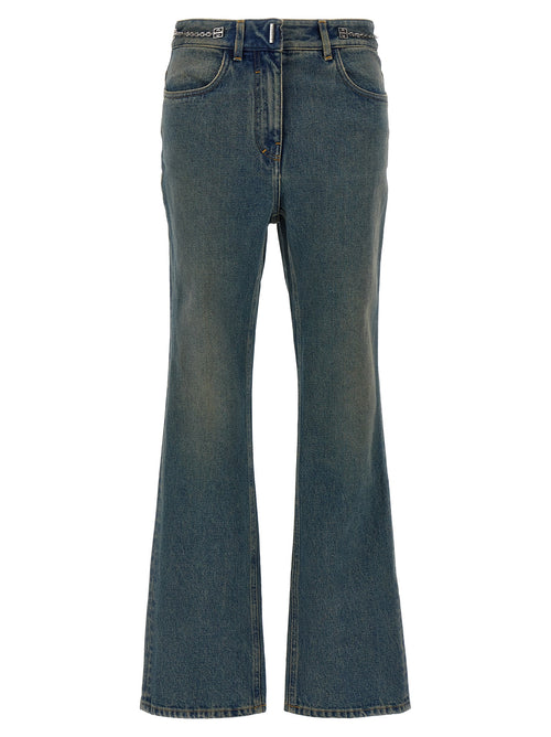 Givenchy Blue Cotton Bootcut Jeans