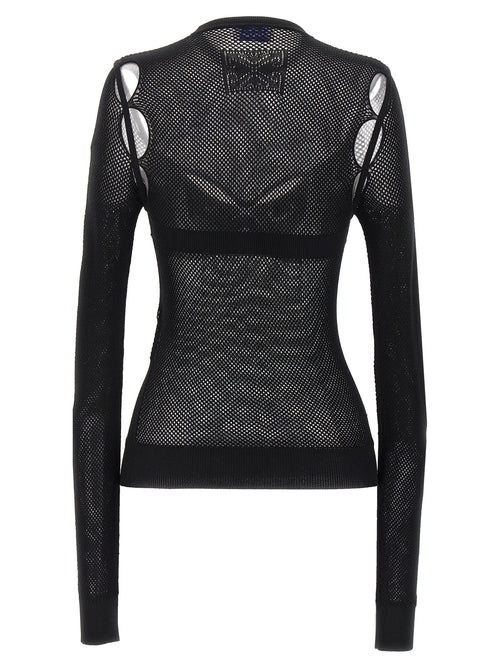 Off-White Black Viscose Tank Tops