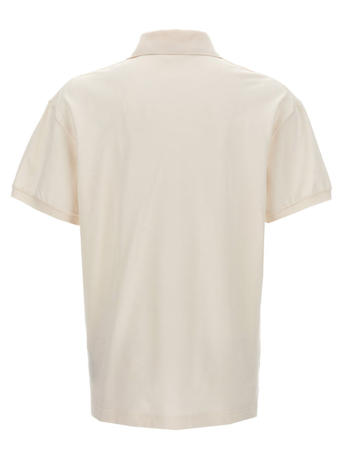 Palm Angels White Polyester Polo Shirt
