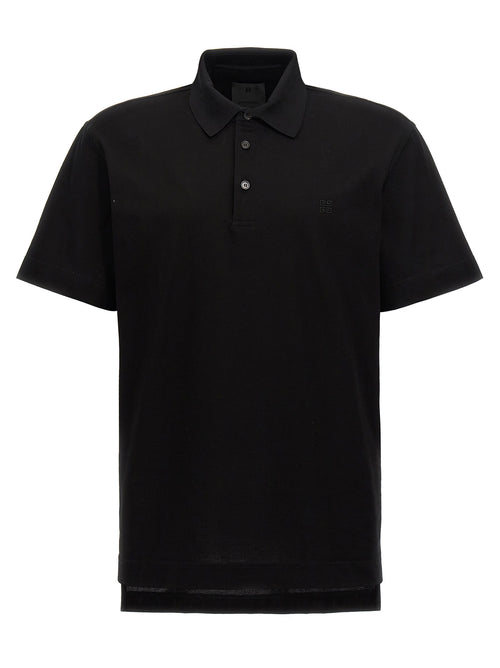 Givenchy Black Cotton Polo Shirt