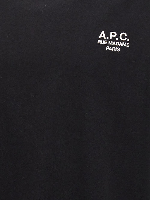 A.P.C. Black Cotton T-Shirt