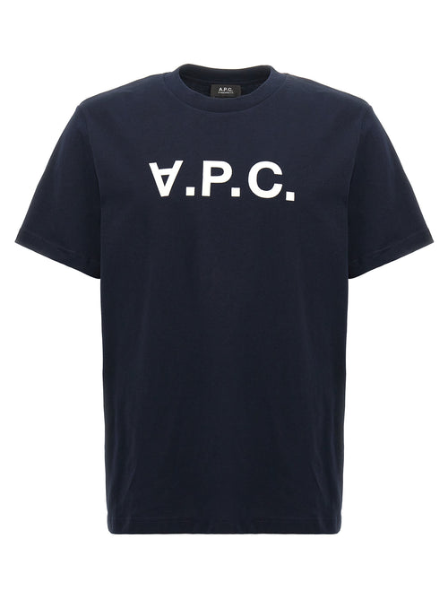 A.P.C. Blue Cotton T-Shirt