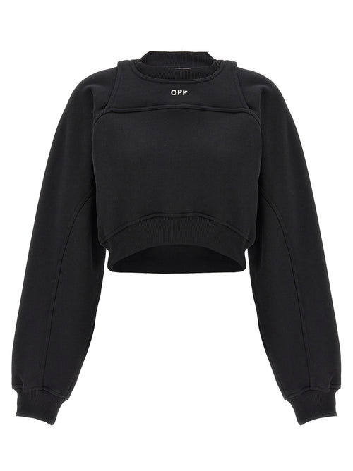 Off-White Bicolor Cotton Sweatshirt