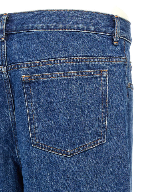 A.P.C. Blue Cotton Straight-Leg Jeans
