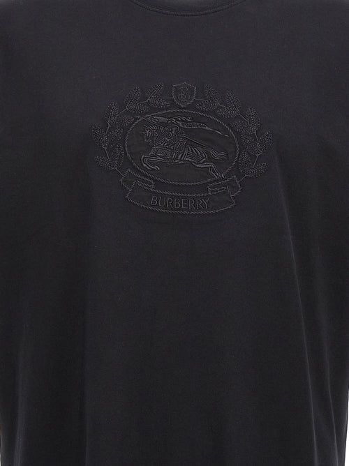 Burberry Black Cotton T-Shirt