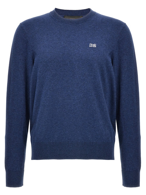 Dsquared² Blue Cotton Cardigan