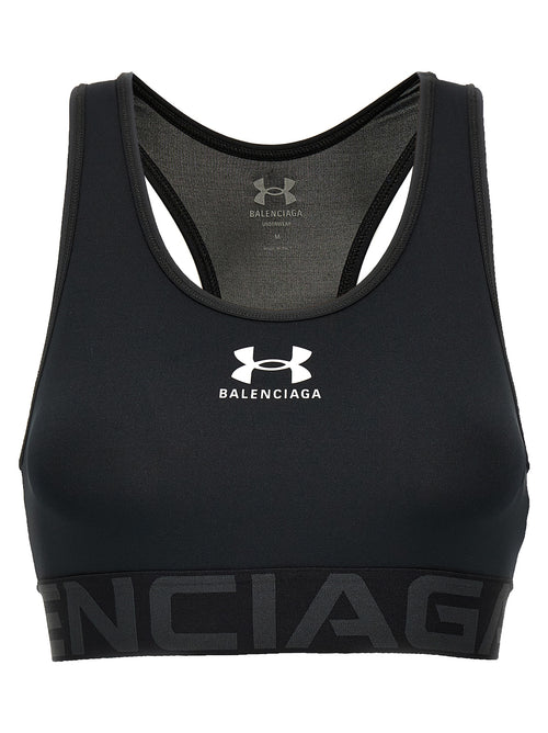 Balenciaga Black Polyester Sport Bra