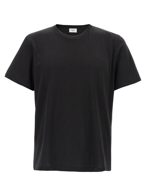 Saint Laurent Black Cotton T-Shirt