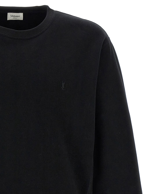 Saint Laurent Black Cotton Sweatshirt