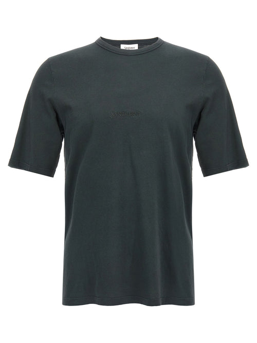 Saint Laurent Black Cotton T-Shirt