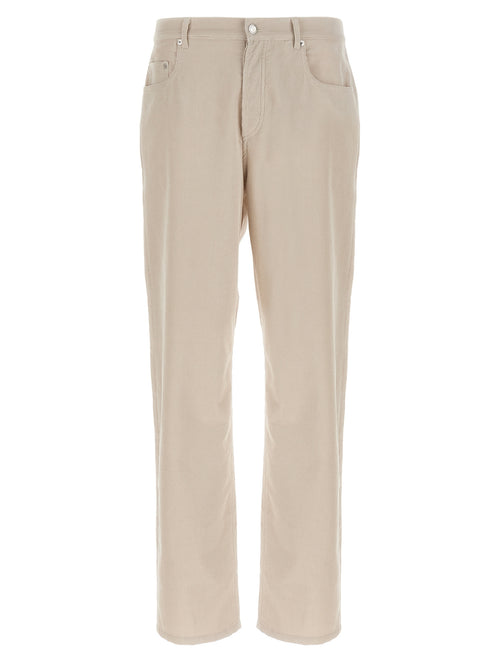 A.P.C. White Cotton Casual Pants