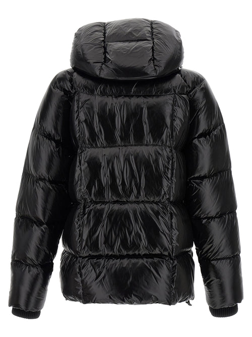 Dsquared² Black Polyamide Full-Length Jacket