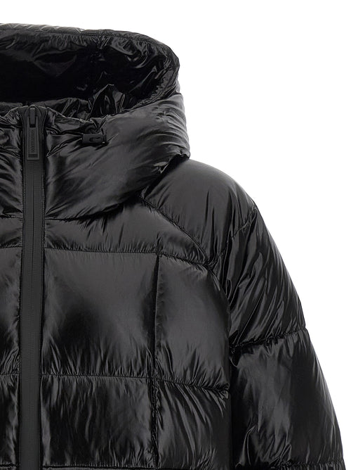 Dsquared² Black Polyamide Full-Length Jacket