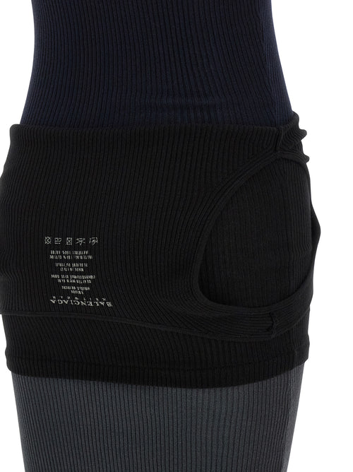 Balenciaga Black Cotton Long Dress