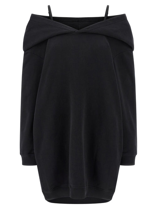 MM6 Maison Margiela Black Cotton Short Dress