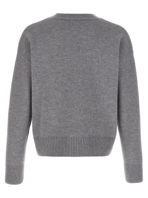 Ami Paris Gray Wool Cardigan