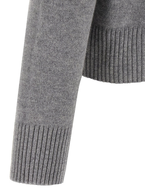 Ami Paris Gray Wool Cardigan