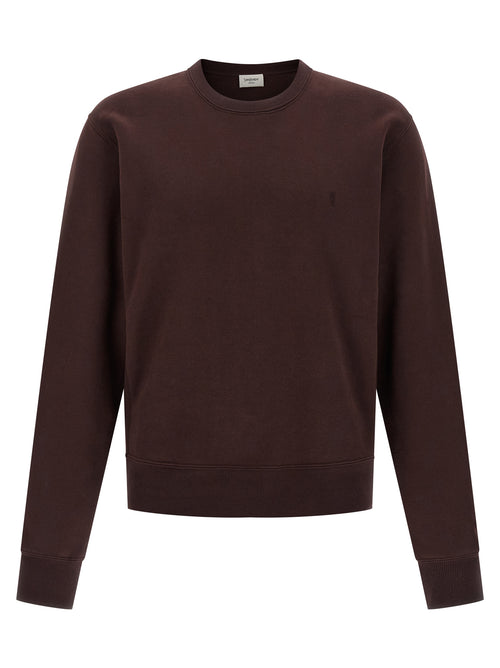 Saint Laurent Bordeaux Cotton Sweatshirt