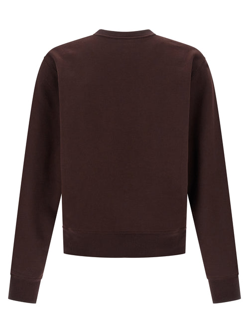 Saint Laurent Bordeaux Cotton Sweatshirt