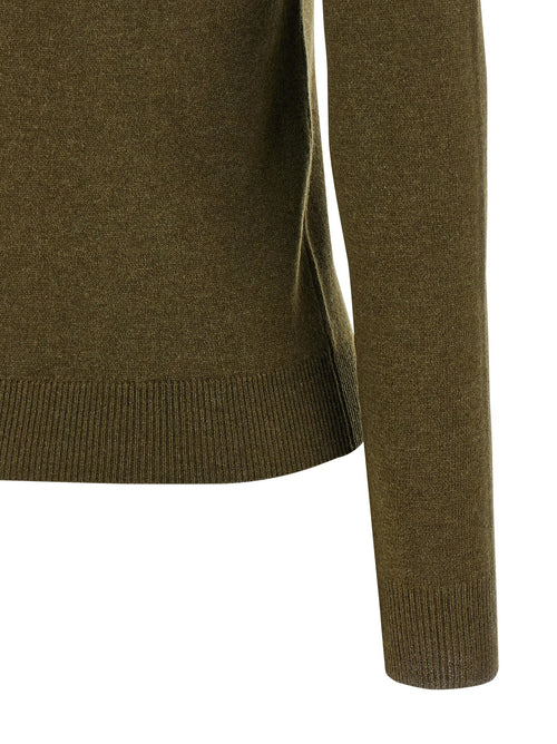 Saint Laurent Bicolor Cashmere Cardigan