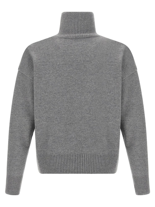 Ami Paris Gray Wool Cardigan