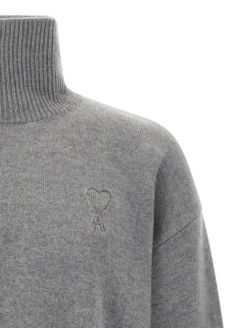 Ami Paris Gray Wool Cardigan