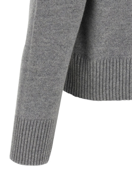 Ami Paris Gray Wool Cardigan