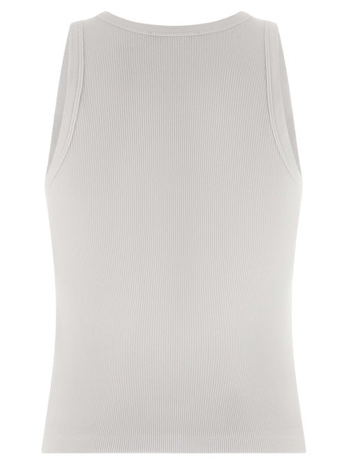 Givenchy White Cotton Sleeveles T-Shirt