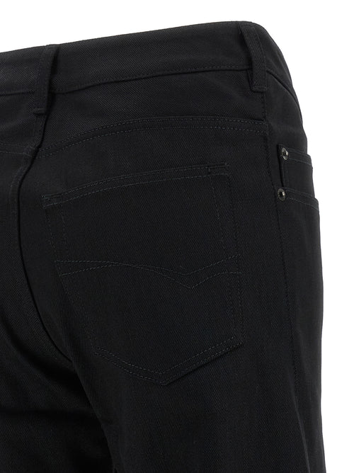 Balenciaga Black Cotton Flared Jeans
