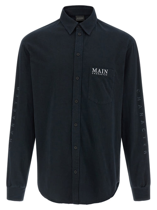 Balenciaga Black Cotton Blouse
