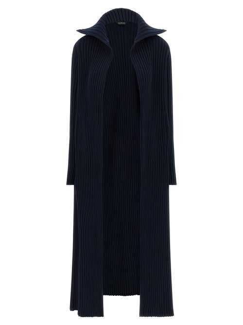 Balenciaga Blue Polyester Cardigan