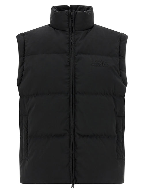 MM6 Maison Margiela Black Polyester Full-Length Jacket