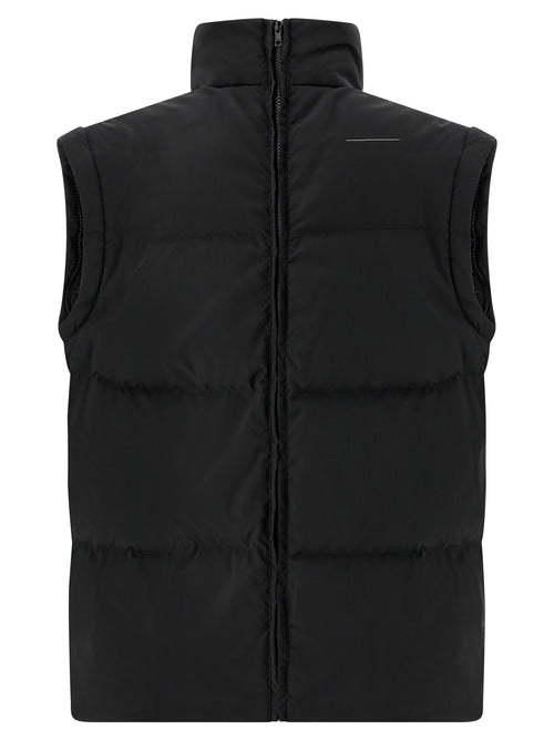 MM6 Maison Margiela Black Polyester Full-Length Jacket