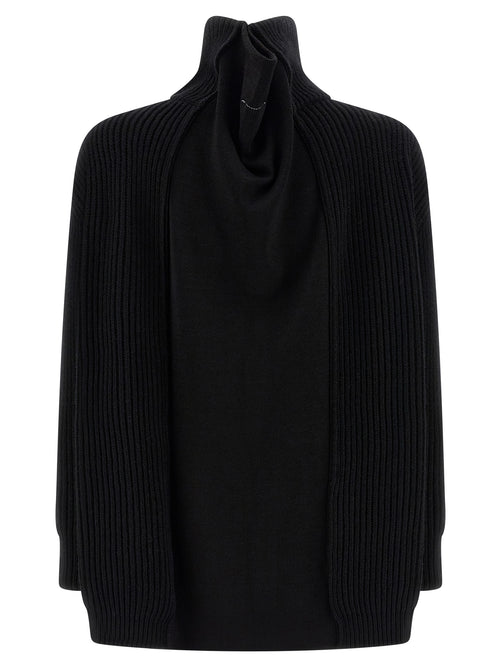 MM6 Maison Margiela Black Wool Short Dress
