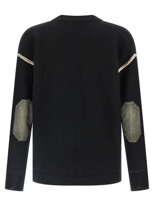 Maison Margiela Black Virgin Wool Cardigan