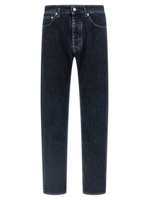 MM6 Maison Margiela Black Cotton Straight-Leg Jeans