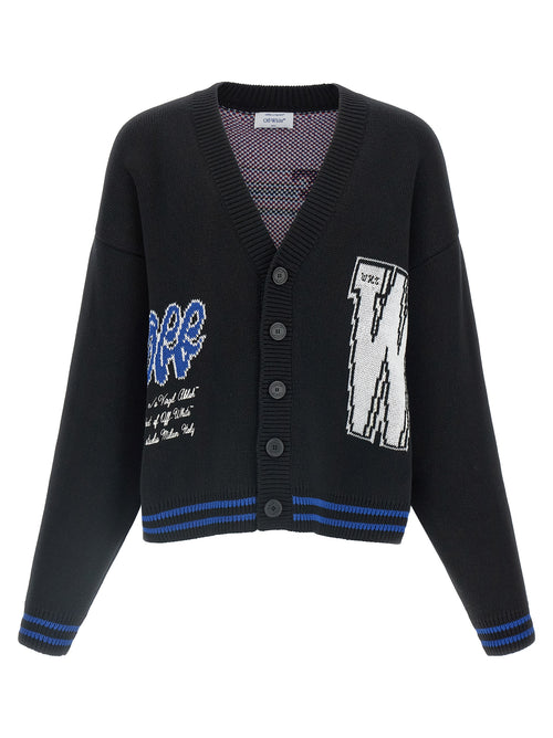 Off-White Black Cotton Cardigan