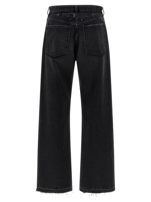 Maison Margiela Black Cotton Straight-Leg Jeans