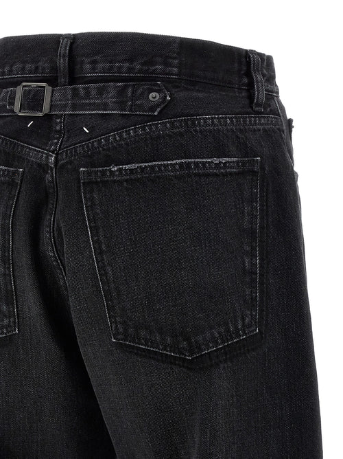 Maison Margiela Black Cotton Straight-Leg Jeans