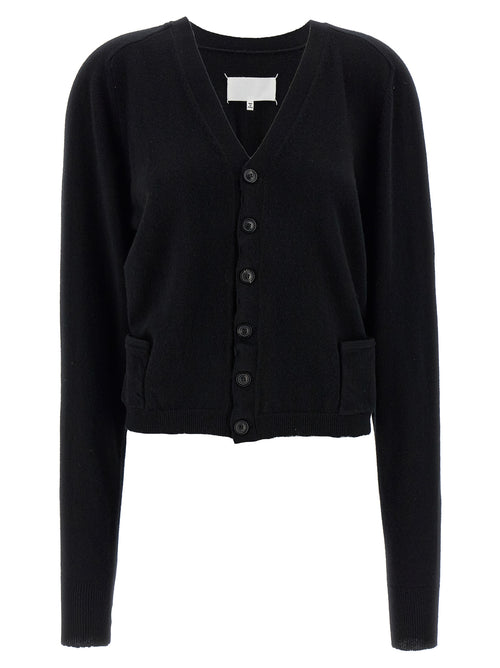 Maison Margiela Black Wool Cardigan