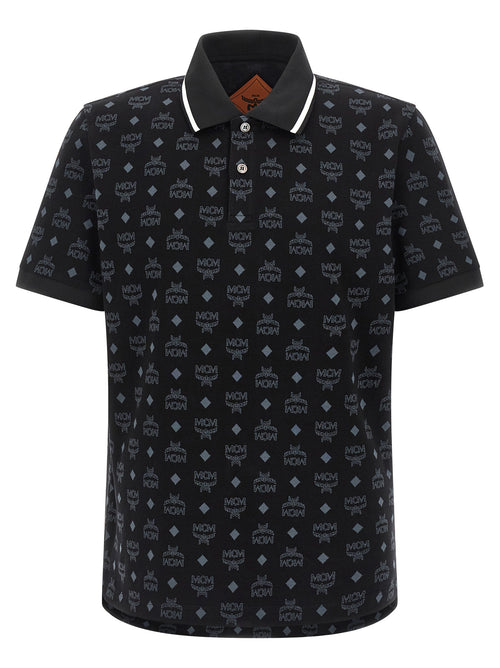 MCM Black Cotton Polo Shirt